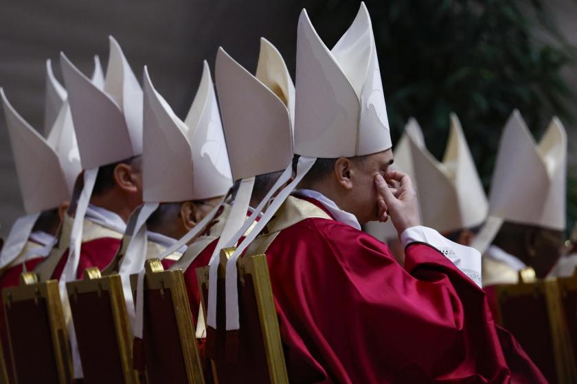 Cardinals attend the Holy Mass in memory of Cardinals and Bishops who died over the course of the year, in St. Peter's Basilica, in Vatican City, 04 November 2024. EPA/FABIO FRUSTACI