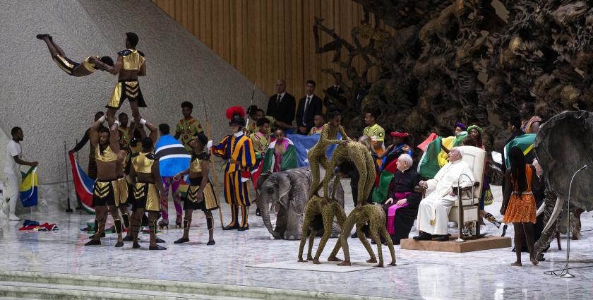 Pope Francis leads the weekly general audience in the Paul VI Hall, Vatican City, 08 January 2025. EPA/ANGELO CARCONI Pope Francis leads the weekly general audience in the Paul VI Hall, Vatican City, 08 January 2025. EPA/ANGELO CARCONI