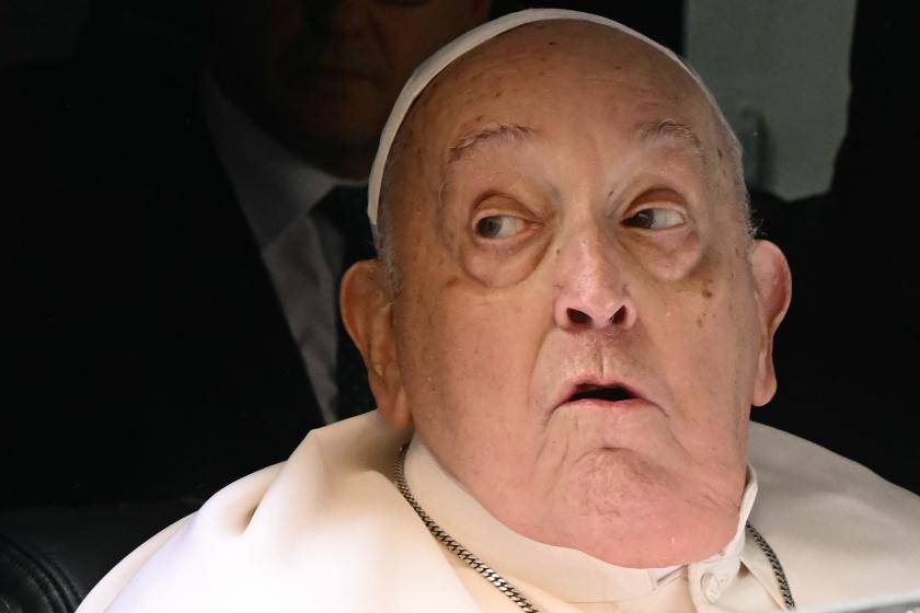 Pope Francis leaves after a private visit at the "Regina Coeli" prison where he met around 70 inmates as part of the Holy Thursday celebrations in Rome, on April 17, 2025. Filippo MONTEFORTE / AFP Pope Francis leaves after a private visit at the "Regina Coeli" prison where he met around 70 inmates as part of the Holy Thursday celebrations in Rome, on April 17, 2025. Filippo MONTEFORTE / AFP