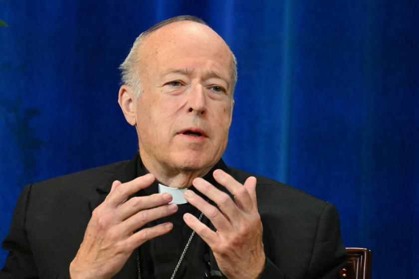 US cardinal Robert Walter Mcelroy attends a press conference of US cardinals, a day after the new pope's election, at the North American College in Rome on May 9, 2025. Pope Leo XIV, Robert Francis Prevost, was on May 8, 2025, elected the first pope from the United States, the Vatican announced. US cardinal Robert Walter Mcelroy attends a press conference of US cardinals, a day after the new pope's election, at the North American College in Rome on May 9, 2025. Pope Leo XIV, Robert Francis Prevost, was on May 8, 2025, elected the first pope from the United States, the Vatican announced.