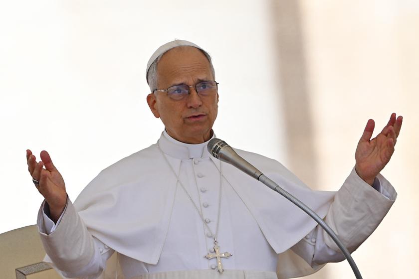 Pope Leo XIV blesses to the crowd during the weekly general audience at St Peter's Square at the Vatican on May 28, 2025. Andreas SOLARO / AFP Pope Leo XIV blesses to the crowd during the weekly general audience at St Peter's Square at the Vatican on May 28, 2025. Andreas SOLARO / AFP