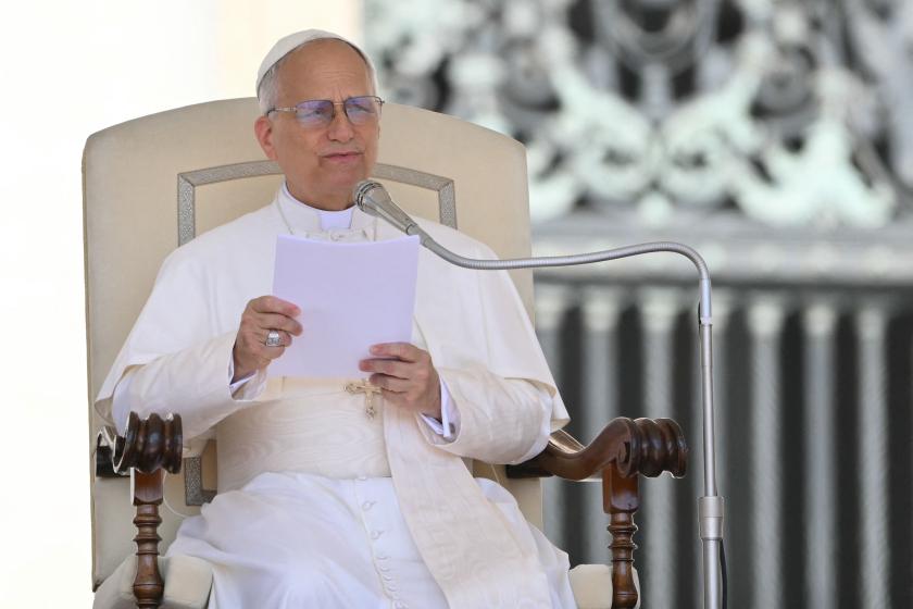 Pope Leo XIV addresses the crowd during the weekly general audience at St Peter's Square in The Vatican on June 25, 2025. Alberto PIZZOLI / AFP Pope Leo XIV addresses the crowd during the weekly general audience at St Peter's Square in The Vatican on June 25, 2025. Alberto PIZZOLI / AFP