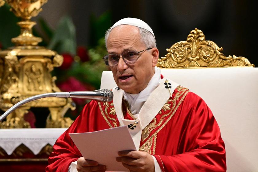 Pope Leo XIV preaches on the day of Saints Peter and Paul feast at St Peter's basilica in the Vatican, on June 29, 2025. Pope Leo XIV preaches on the day of Saints Peter and Paul feast at St Peter's basilica in the Vatican, on June 29, 2025.