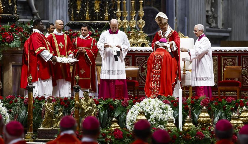 Pope Leo XIV (2-R) presides a Holy Mass on the Solemnity of the Holy Apostles Peter and Paul, in Saint Peter's Basilica, in Vatican City, 29 June 2025. EPA/ANGELO CARCONI Pope Leo XIV (2-R) presides a Holy Mass on the Solemnity of the Holy Apostles Peter and Paul, in Saint Peter's Basilica, in Vatican City, 29 June 2025. EPA/ANGELO CARCONI