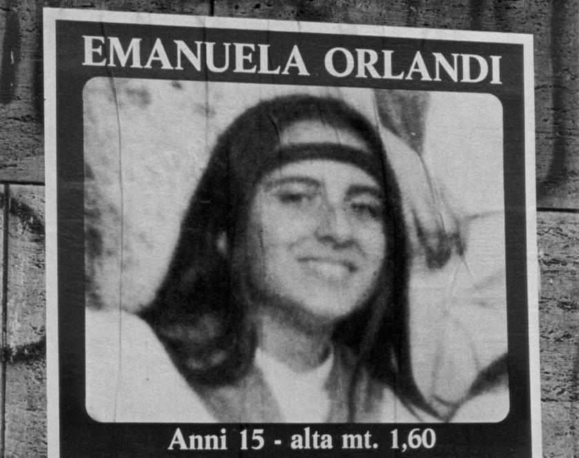 An undated file handout photograph released on 05 July 2010 showing a poster appealing for information on the whereabouts of missing Vatican city citizen Emanuela Orlandi, who dissapeared on 22 June 1983 and whose body is not never been found (reissued 10 July 2019). Police on 10 July 2019 is opening two graves in cemetery tucked away behind the walls of Teutonic Cemetery in the Vatican in connection to the search for Emanuela Orlandi. 15-year-old girl Emanuela Orlandi disappeared on 22 June 1983 in Rome. EPA/STF HANDOUT An undated file handout photograph released on 05 July 2010 showing a poster appealing for information on the whereabouts of missing Vatican city citizen Emanuela Orlandi, who dissapeared on 22 June 1983 and whose body is not never been found (reissued 10 July 2019). Police on 10 July 2019 is opening two graves in cemetery tucked away behind the walls of Teutonic Cemetery in the Vatican in connection to the search for Emanuela Orlandi. 15-year-old girl Emanuela Orlandi disappeared on 22 June 1983 in Rome. E