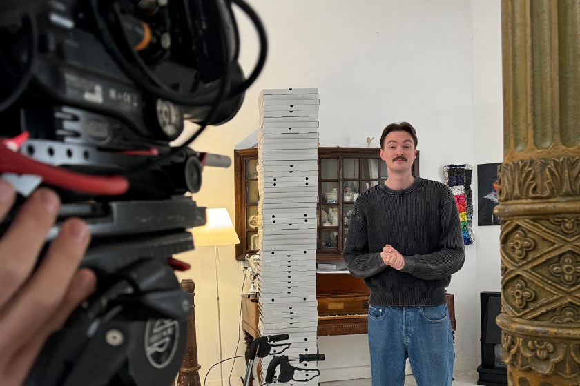 De slimste mens Open Deur Bram Krikke Bram Krikke voor de camera