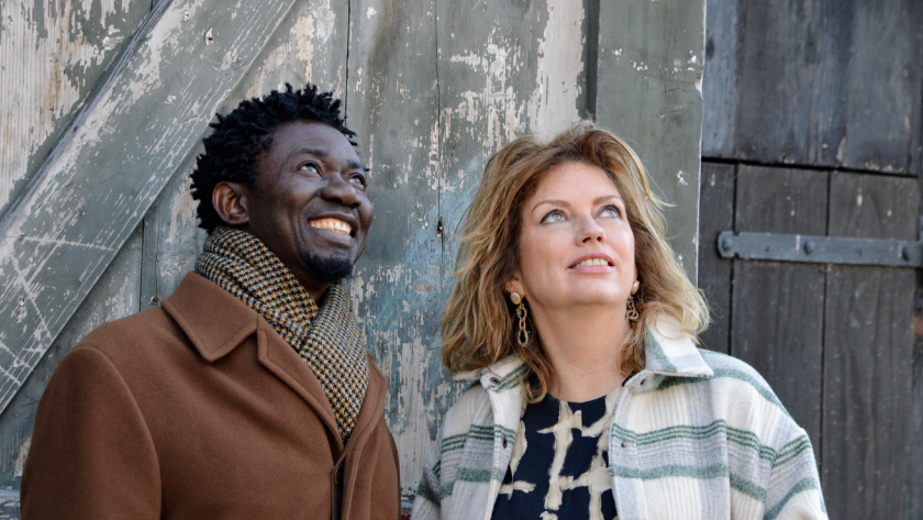 Annemiek Schrijver en Babah Tarawally Annemiek Schrijver en Babah Tarawally