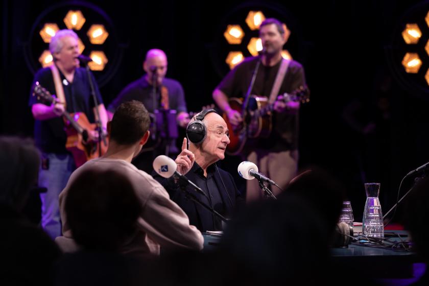 Frits Spits in zijn laatste uitzending van De taalstaat
