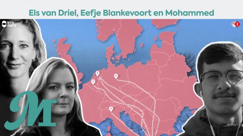 Els van Driel, Eefje Blankevoort en Mohammed Els van Driel, Eefje Blankevoort en Mohammed