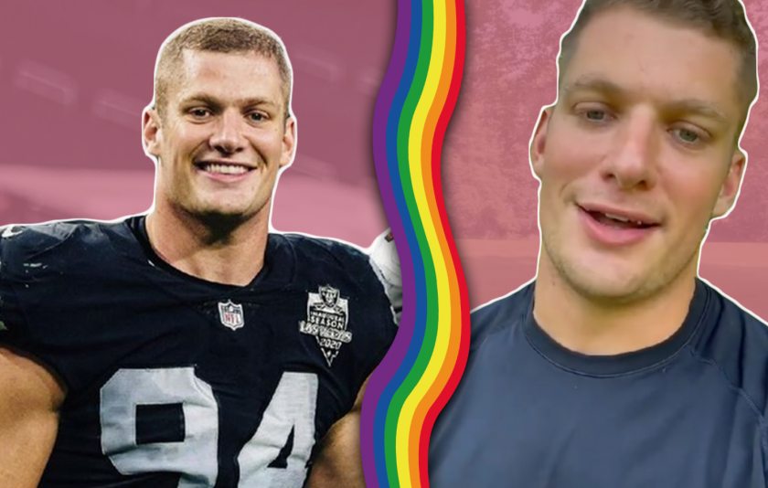 Carl Nassib (28): eerste actieve American-footballspeler die bekendmaakt dat hij homoseksueel is Carl Nassib (28): eerste actieve American-footballspeler die bekendmaakt dat hij homoseksueel is