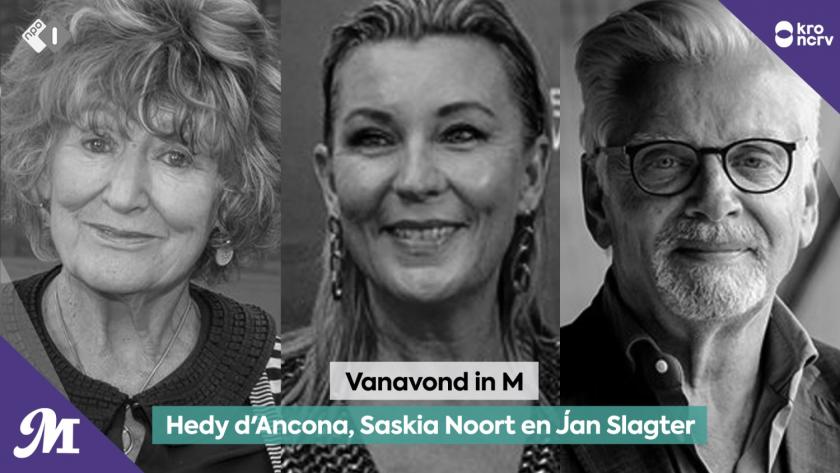 Hedy d'Ancona, Saskia Noort en Jan Slagter Hedy d'Ancona, Saskia Noort en Jan Slagter