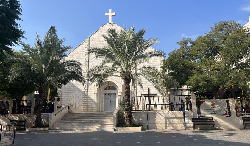 H. Familiekerk in Gaza-Stad. H. Familiekerk in Gaza-Stad.