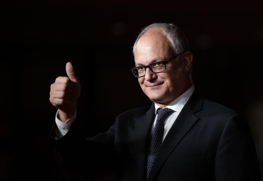 Rome's mayor Roberto Gualtieri attends the 18th International Rome Film Festival (Festa del Cinema di Roma) on October 18, 2023 at the Auditorium Parco della Musica in Rome. Tiziana FABI / AFP