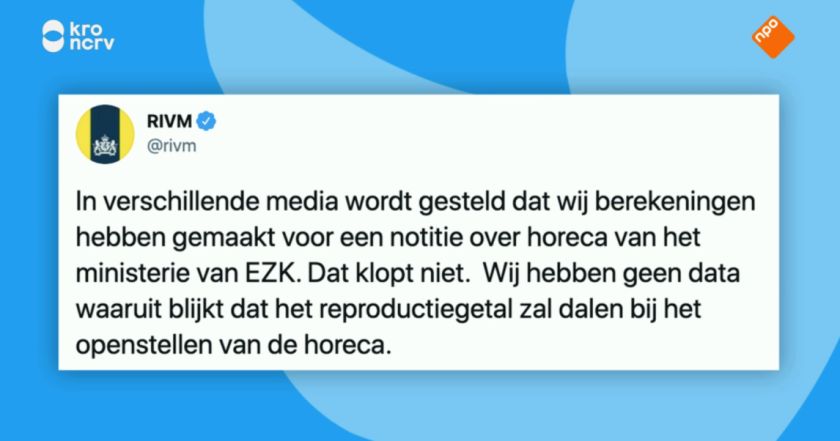 Reactie RIVM @Twitter Reactie RIVM @Twitter