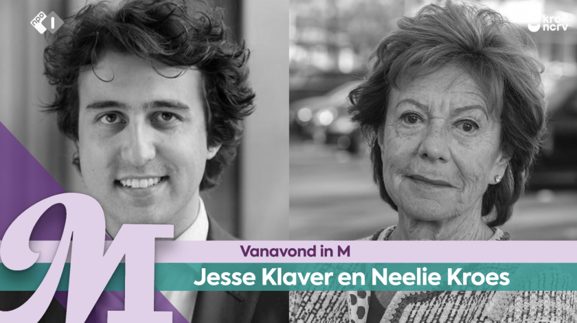 Jesse Klaver en Neelie Kroes Jesse Klaver en Neelie Kroes