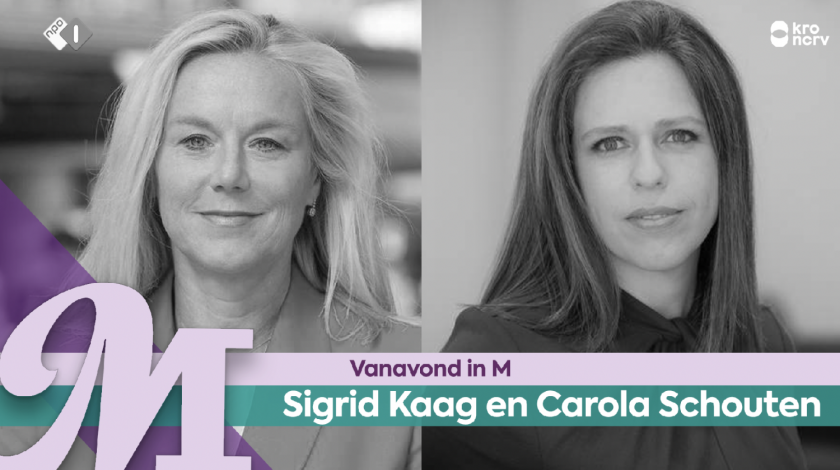Sigrid Kaag en Carola Schouten