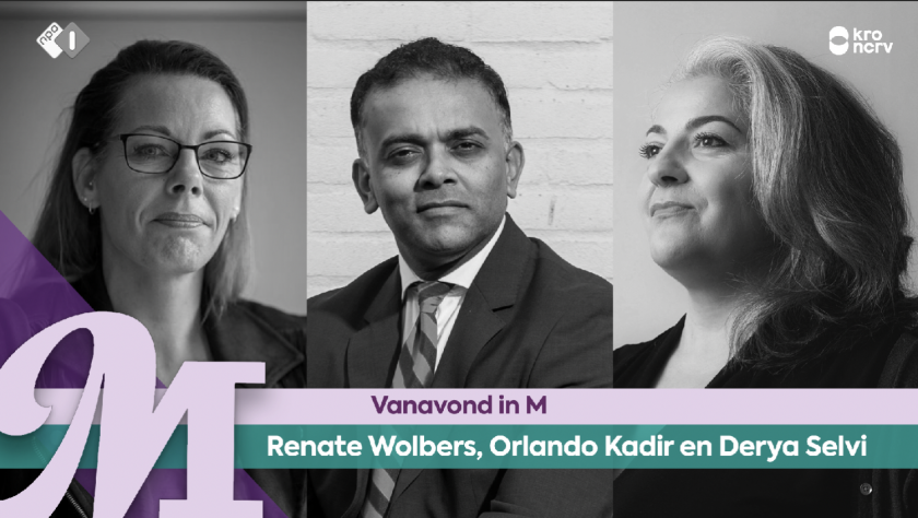 Renate Wolbers, Orlando Kadir en Derya Selvi Renate Wolbers, Orlando Kadir en Derya Selvi
