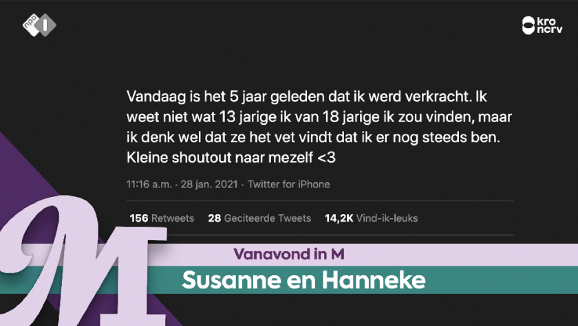 De tweet van Susanne De tweet van Susanne