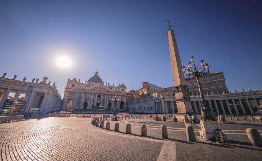 Sint-Pietersplein en Sint-Pietersbasiliek in Rome 