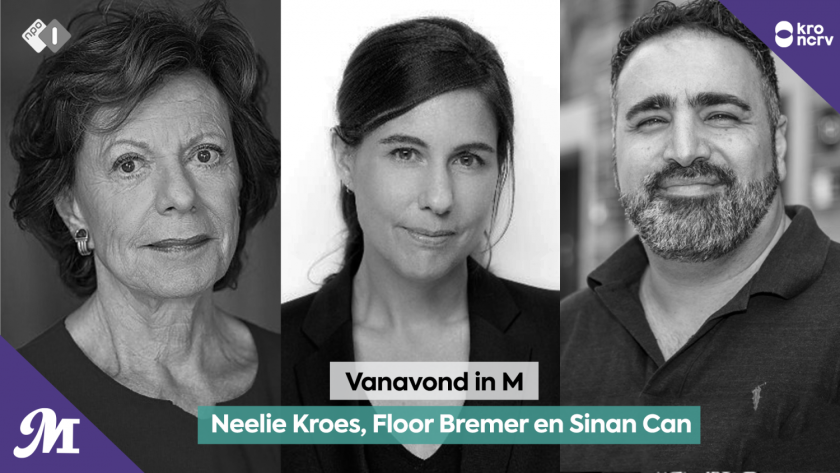 Neelie Kroes, Floor Bremer en Sinan Can Neelie Kroes, Floor Bremer en Sinan Can