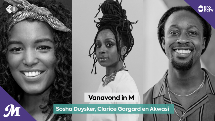 Sosha Duysker, Clarice Gargard en Akwasi Sosha Duysker, Clarice Gargard en Akwasi