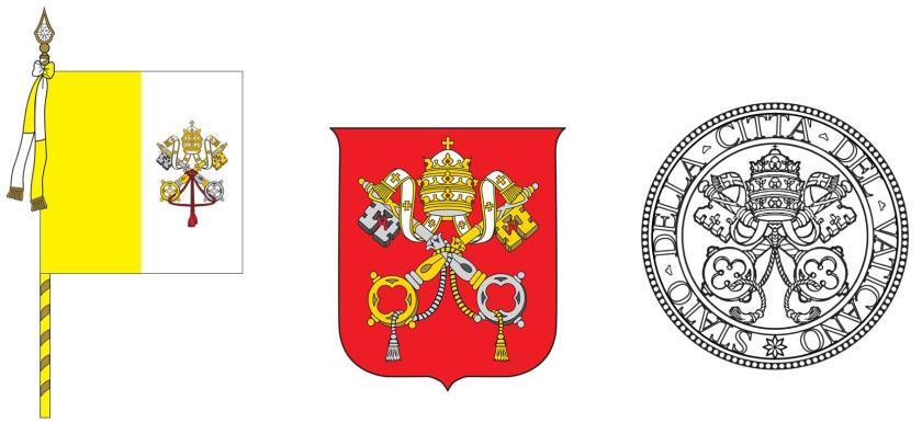 vlag wapen zegel Vaticaanstad vlag wapen zegel Vaticaanstad