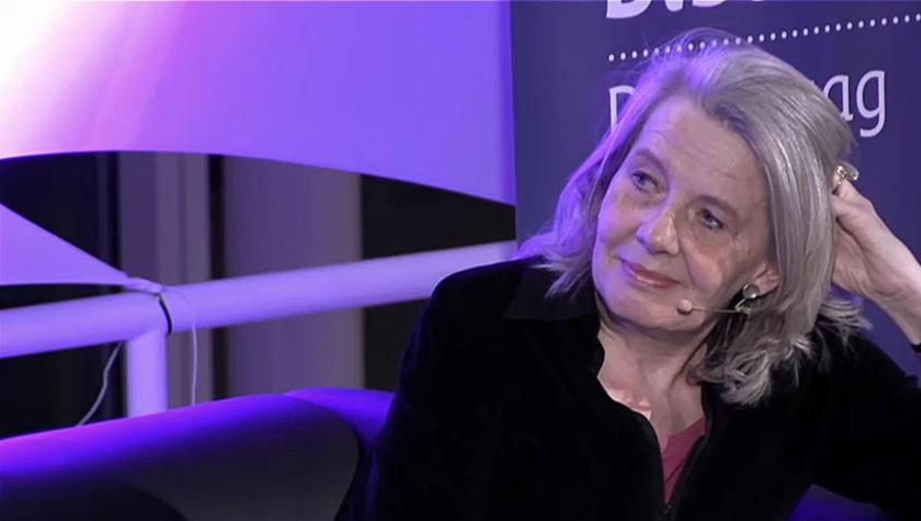 Vonne van der Meer (bron: YouTube; Bibliotheek Den Haag). Vonne van der Meer