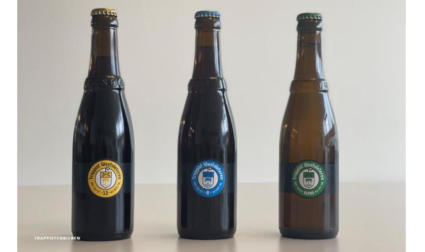 De drie soorten Trappist Westvleteren (Blond, 8 en 12) De drie soorten Trappist Westvleteren (Blond, 8 en 12)