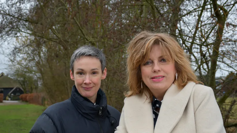 Annemiek Schrijver en Anne van Veen