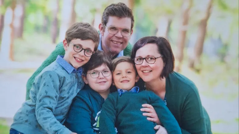 Esther Simon en haar gezin