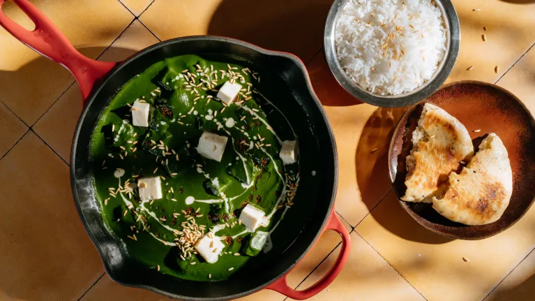 palak paneer flatbread naan recept nina slagmolen