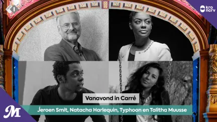 Natacha Harlequin, Jeroen Smit, Talitha Muusse en Typhoon. 