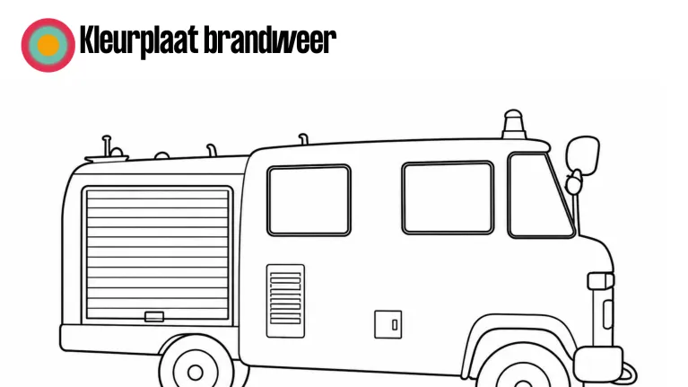 kleurplaat brandweer