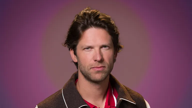 Man in baseball jack