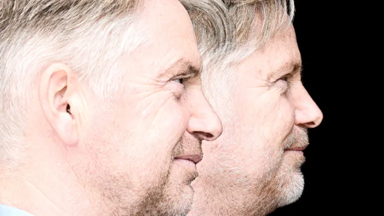 Peter Anema en Erik Hulsegge van de zijkant 