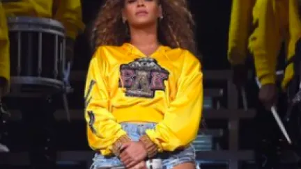 Beyonce treedt op 