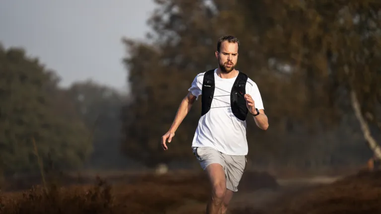 Wijnand Speelman aan het hardlopen 