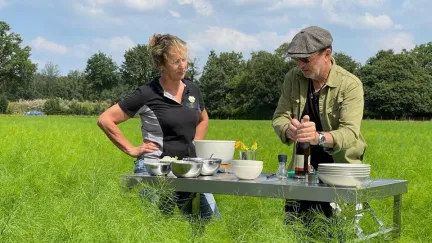 Alain in Neer voor de venkelteelt