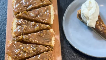 Walnoot-karameltaart