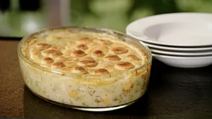 Klassieke Engelse chicken pie