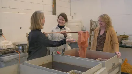 Natuurlijke verfmakerij in Amsterdam