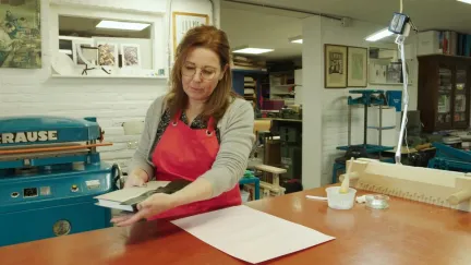 Het ambacht van de handboekbinder