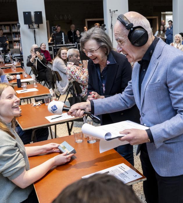 Suzanne Luiken met Frits Spits