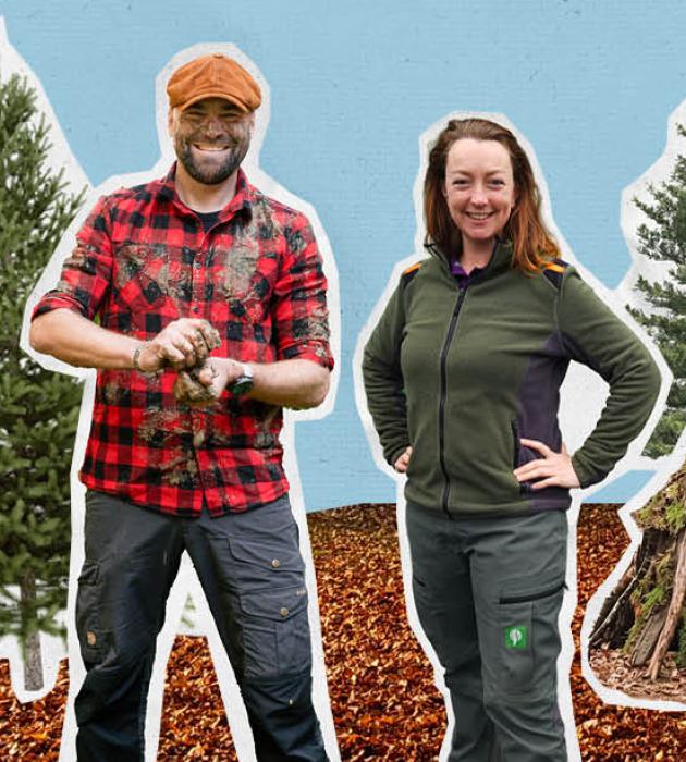 Takken sjouwen, hutten bouwen