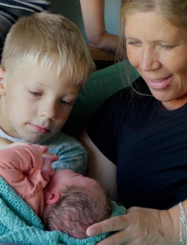 Vrouw met kinderen