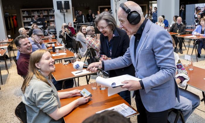 Suzanne Luiken met Frits Spits