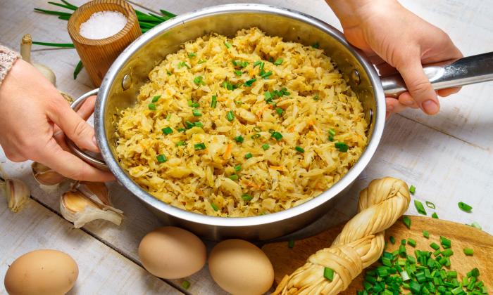 Lunch Thermoskan Voor Warm Eten, Draagbare 3-laags Stapelbare Warmhoudcontainers Lunchboxen Roestvrij Staal Vacuüm Geïsoleerde Voedselpot( Roestvrij staal kleur