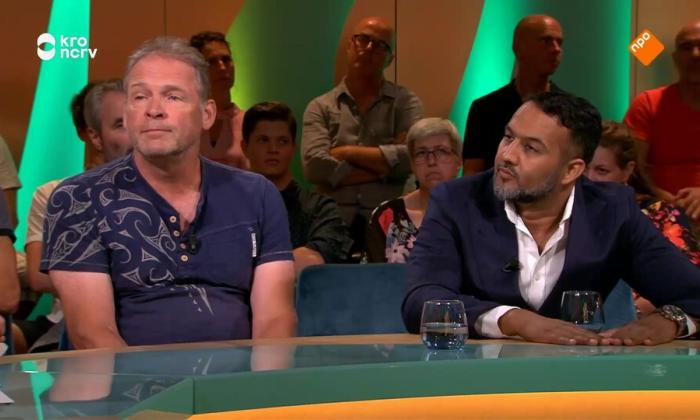 Te gast: Fernando Halman, Shirma Rouse, Herman Ram, Gianni Romme, Erik van Muiswinkel, Adeel Siddiqie en de broers Baltissen.