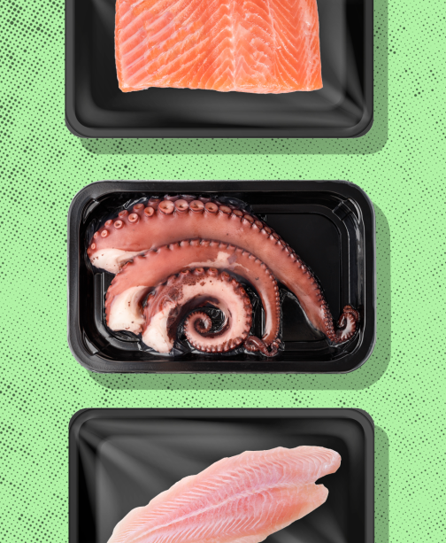 KVW Supermarktgids - Verse vis - staand