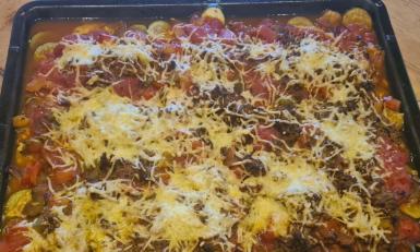 Koolhydraatarme lasagne zoals Thaila Buddenbruck het maakt